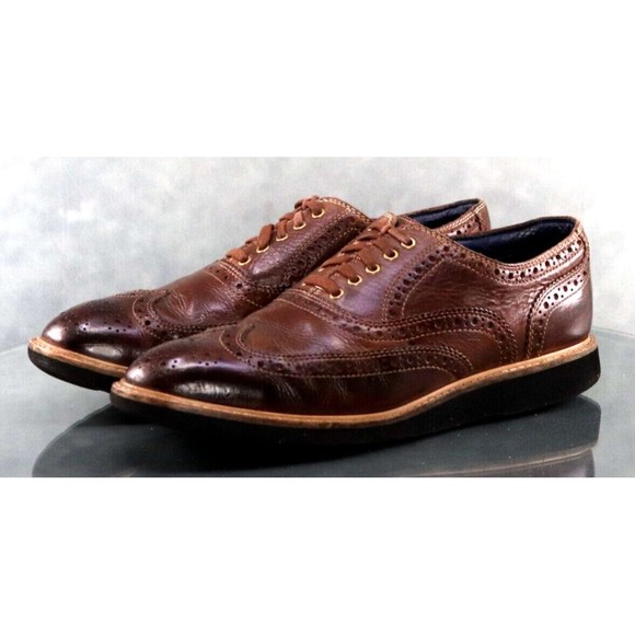 Cole Haan Morris Medallion Men\'s Wingtip Dress Shoes Size 8.5 Brown C11824 main image 4